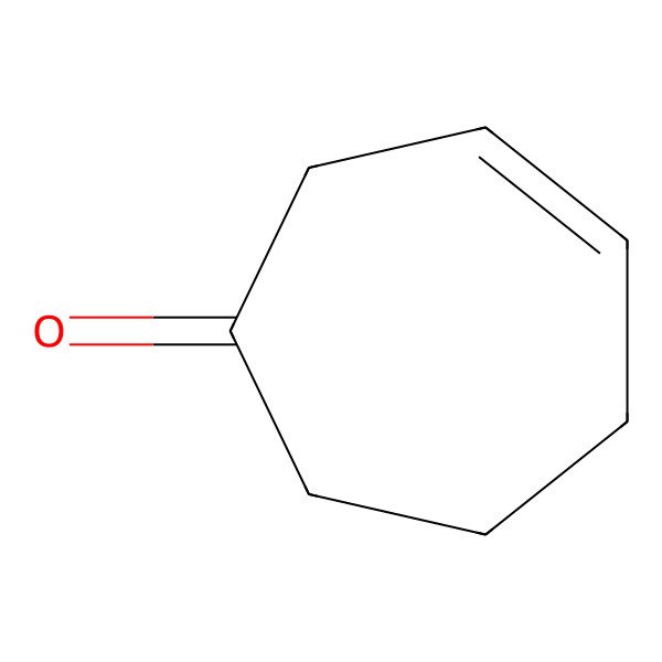 2D Structure of 3-Cyclohepten-1-one
