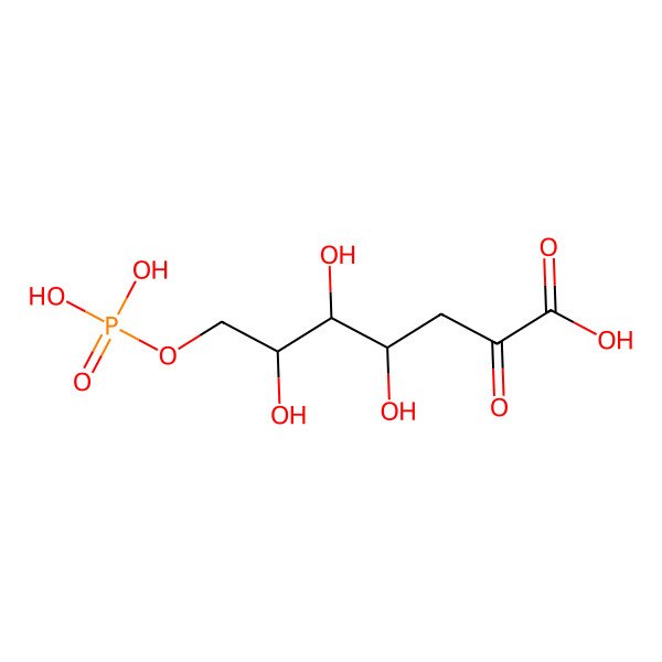 2D Structure of 3-deoxy-D-arabino-heptulosonate-7-phosphate
