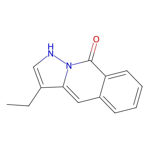 2D Structure of 3-Ethyl-1H-pyrazolo[1,5-b]isoquinolin-9-one