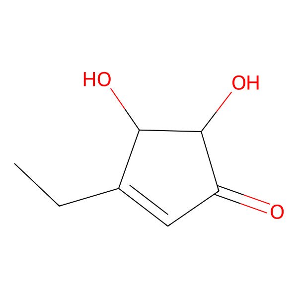 2D Structure of 3-Ethyl-4,5-dihydroxycyclopent-2-enone