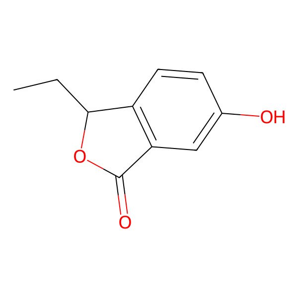 2D Structure of 3-ethyl-6-hydroxy-3H-2-benzofuran-1-one