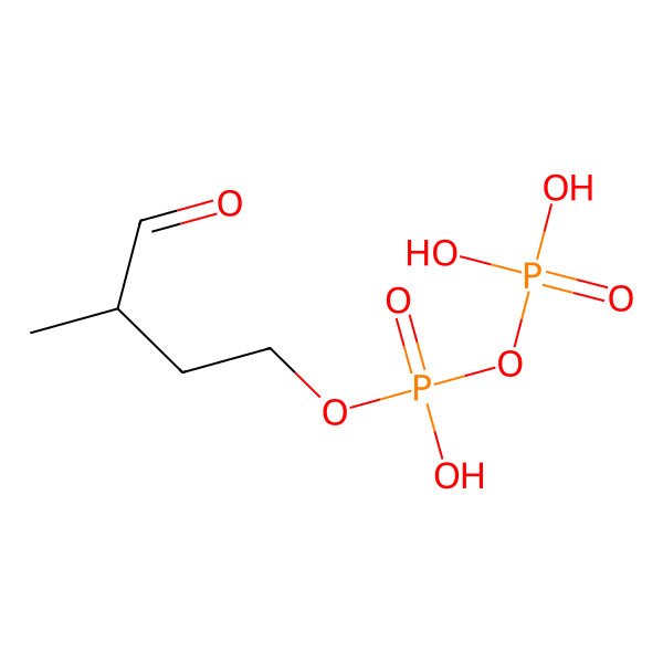 2D Structure of 3-Formylbutyl diphosphate