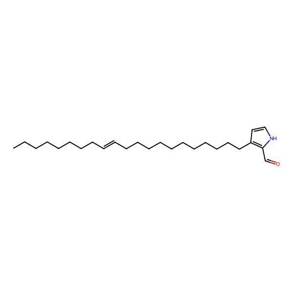 2D Structure of 3-henicos-12-enyl-1H-pyrrole-2-carbaldehyde