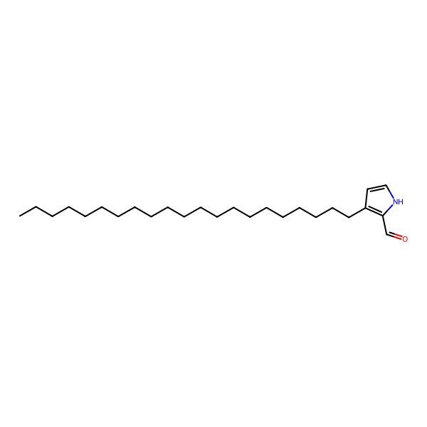 2D Structure of 3-henicosyl-1H-pyrrole-2-carbaldehyde