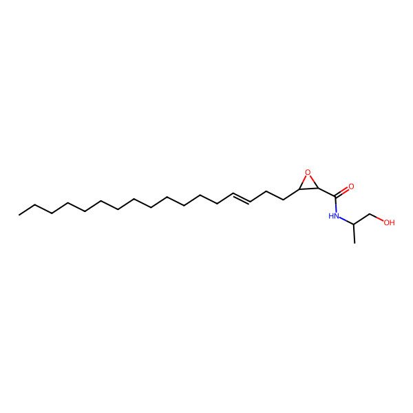 2D Structure of 3-heptadec-3-enyl-N-(1-hydroxypropan-2-yl)oxirane-2-carboxamide