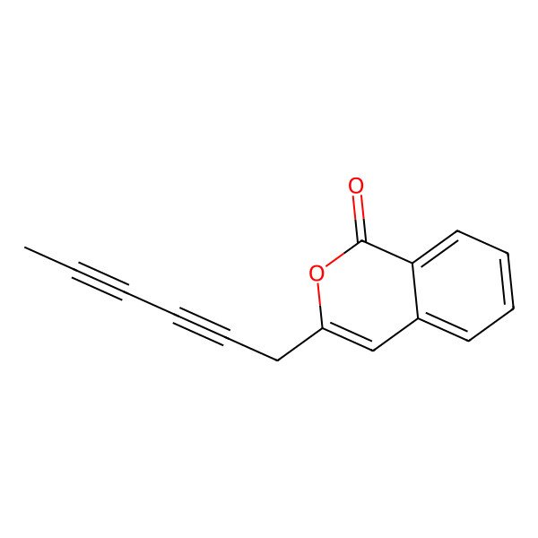 2D Structure of 3-Hexa-2,4-diynylisochromen-1-one