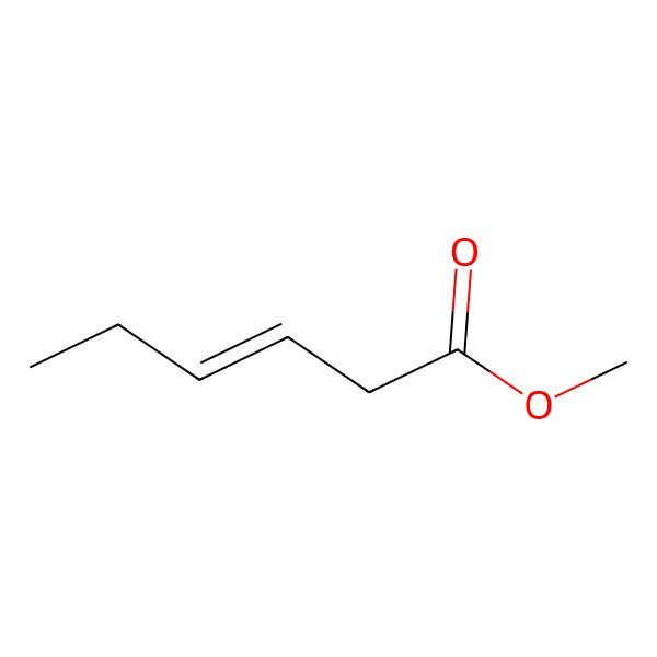 2D Structure of 3-Hexenoic acid methyl ester