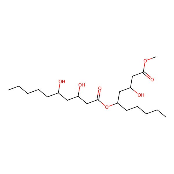 2D Structure of (3-Hydroxy-1-methoxy-1-oxodecan-5-yl) 3,5-dihydroxydecanoate