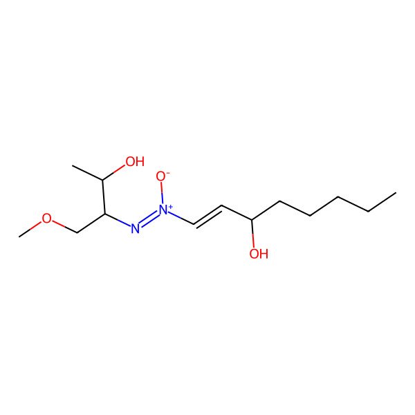 2D Structure of (3-Hydroxy-1-methoxybutan-2-yl)imino-(3-hydroxyoct-1-enyl)-oxidoazanium
