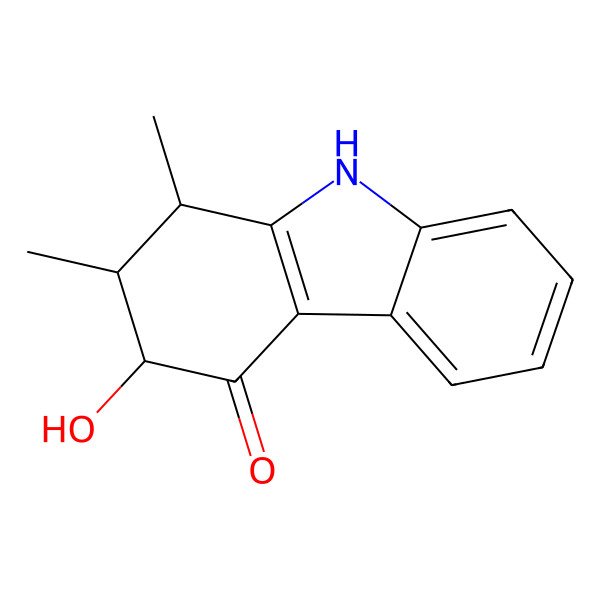 2D Structure of 3-Hydroxy-1,2-dimethyl-1,2,3,9-tetrahydrocarbazol-4-one