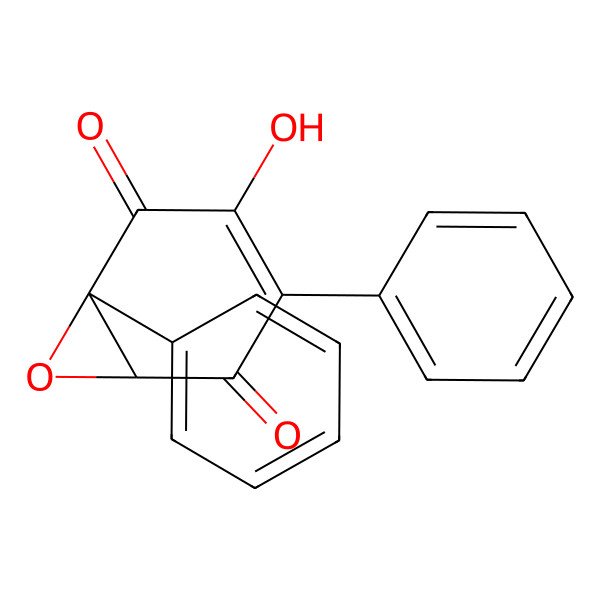 2D Structure of 3-Hydroxy-1,4-diphenyl-7-oxabicyclo<4.1.0>hept-3-ene-2,5-dione
