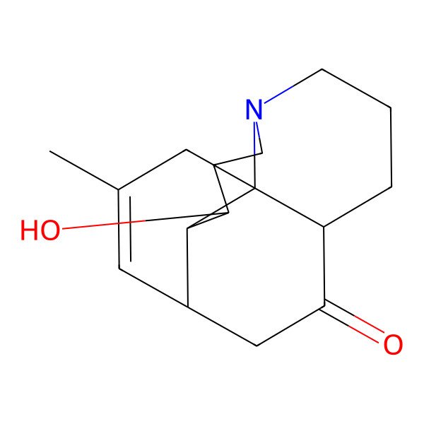 2D Structure of 3-Hydroxy-15-methyl-6-azatetracyclo[8.6.0.01,6.02,13]hexadec-14-en-11-one
