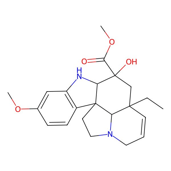 2D Structure of 3-Hydroxy-16-methoxy-2,3-dihydrotabersonine
