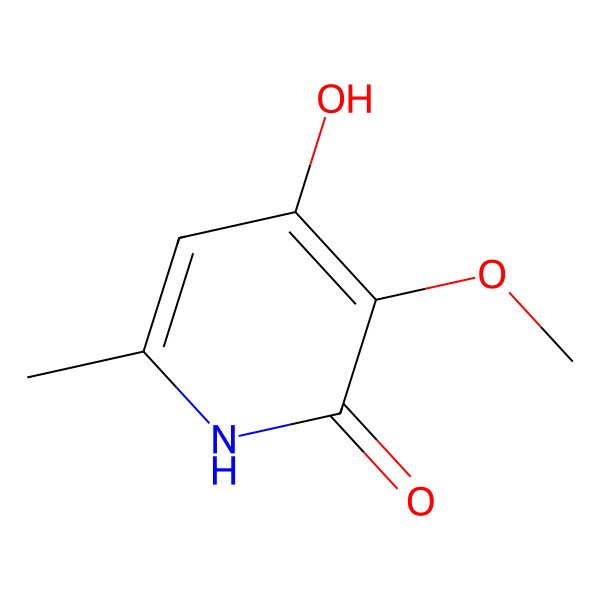 2D Structure of 3-hydroxy-2-methoxy-5-methylpyridin-2(1H)-one