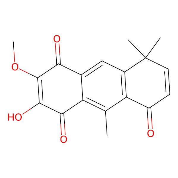 2D Structure of 3-Hydroxy-2-methoxy-8,8,10-trimethylanthracene-1,4,5-trione 2D Structure of 3-Hydroxy-2-methoxy-8,8,10-trimethylanthracene-1,4,5-trione