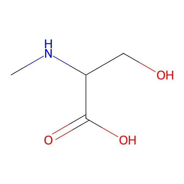 2D Structure of 3-Hydroxy-2-(methylamino)propanoic acid