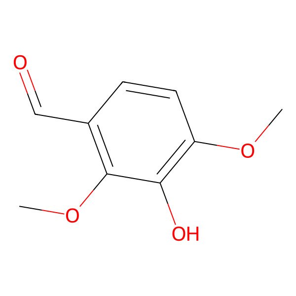 2D Structure of 3-Hydroxy-2,4-dimethoxybenzaldehyde