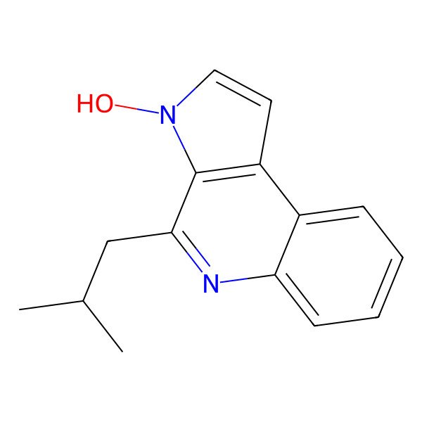2D Structure of 3-Hydroxy-4-(2-methylpropyl)pyrrolo[2,3-c]quinoline
