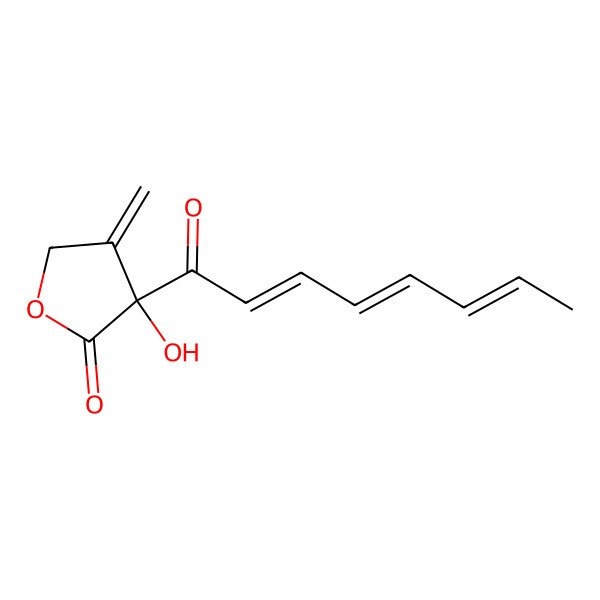 2D Structure of 3-Hydroxy-4-methylidene-3-octa-2,4,6-trienoyloxolan-2-one