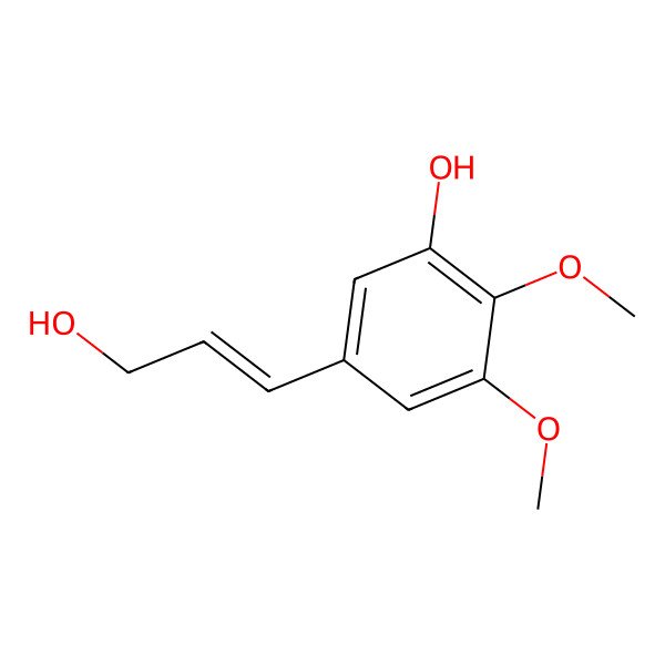 2D Structure of 3-Hydroxy-4,5-dimethoxycinnamyl alcohol