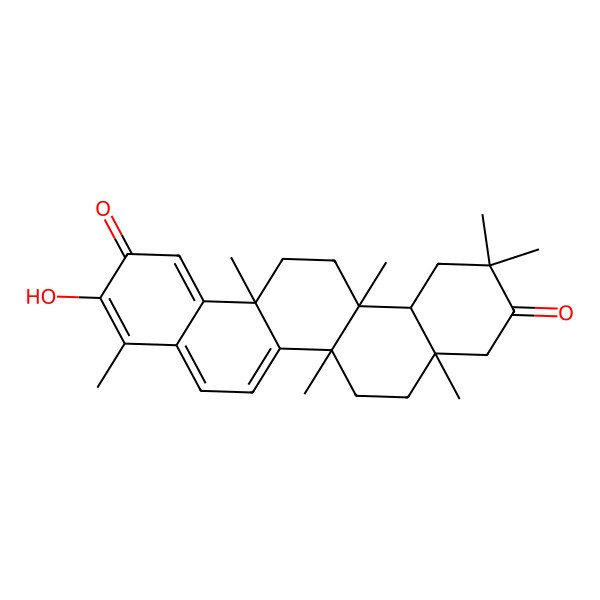2D Structure of 3-hydroxy-4,6a,6b,8a,11,11,14a-heptamethyl-8,9,12,12a,13,14-hexahydro-7H-picene-2,10-dione 2D Structure of 3-hydroxy-4,6a,6b,8a,11,11,14a-heptamethyl-8,9,12,12a,13,14-hexahydro-7H-picene-2,10-dione