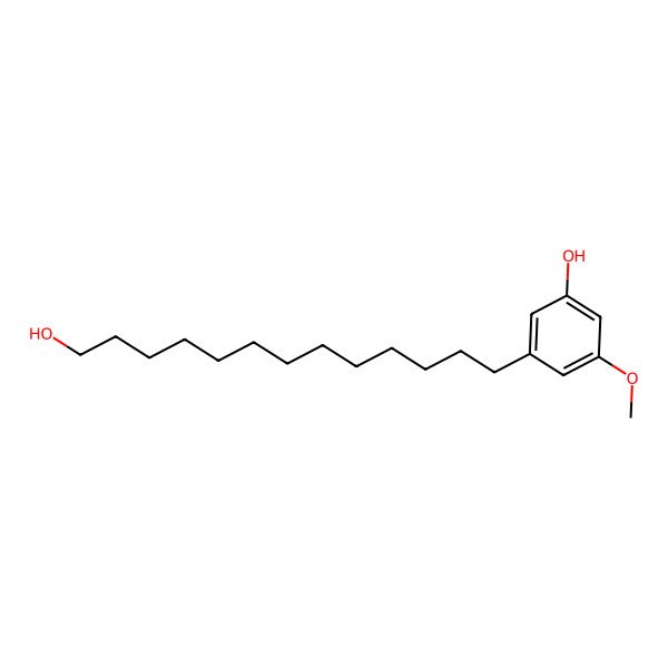 2D Structure of 3-(13-Hydroxytridecyl)-5-methoxyphenol