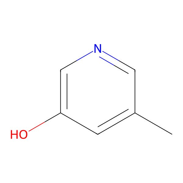 2D Structure of 3-Hydroxy-5-methylpyridine