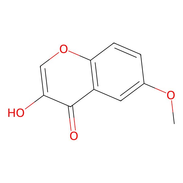 2D Structure of 3-Hydroxy-6-methoxychromen-4-one