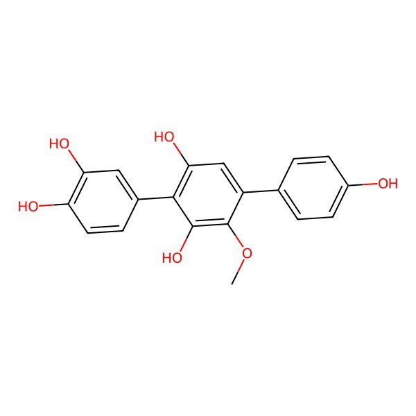 2D Structure of 3-hydroxy-6'-O-desmethylterphenyllin