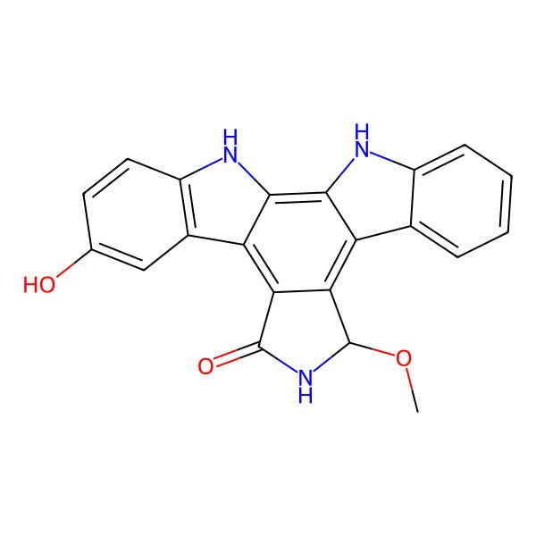 2D Structure of 3-hydroxy-7-methoxy-K252c