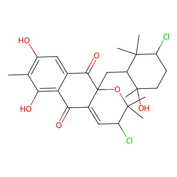 2D Structure of 3"-hydroxy-7-methylnapyradiomycin B2