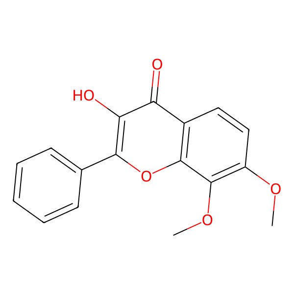 2D Structure of 3-Hydroxy-7,8-dimethoxyflavone