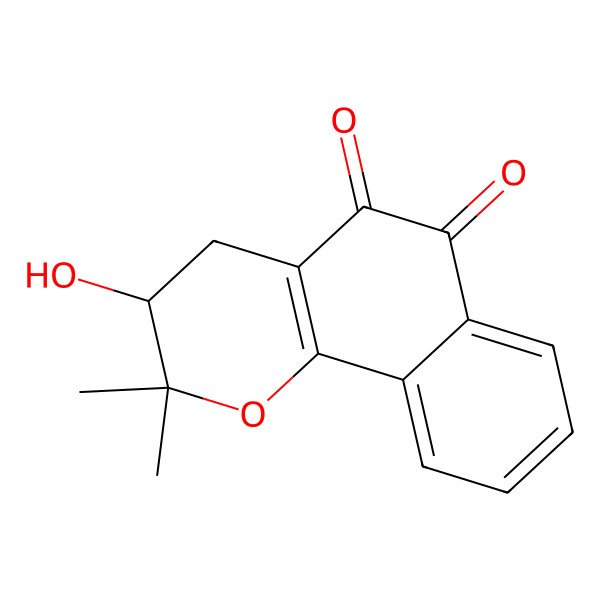 2D Structure of 3-Hydroxy-beta-lapachone