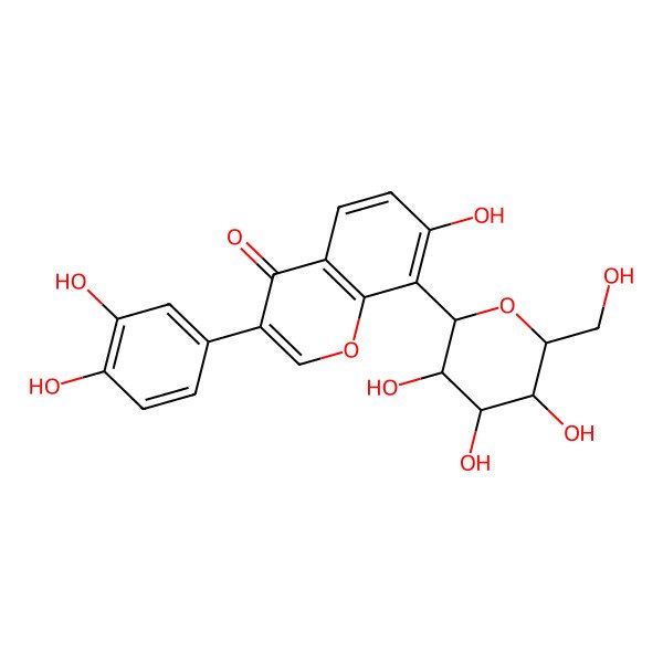 2D Structure of 3'-hydroxy Puerarin