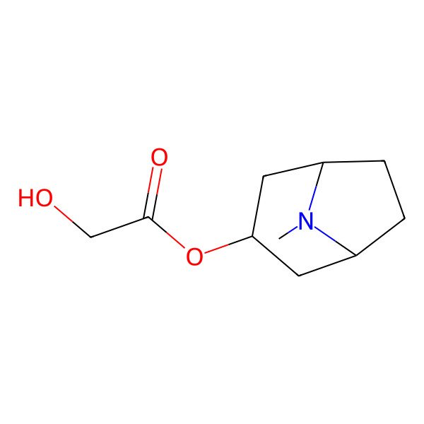 2D Structure of 3-(Hydroxyacetoxy)-tropane