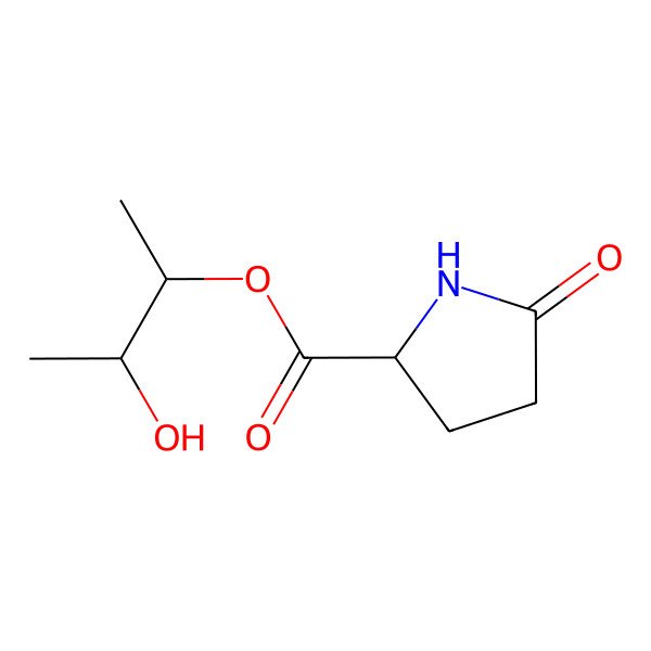 2D Structure of 3-Hydroxybutan-2-yl 5-oxopyrrolidine-2-carboxylate