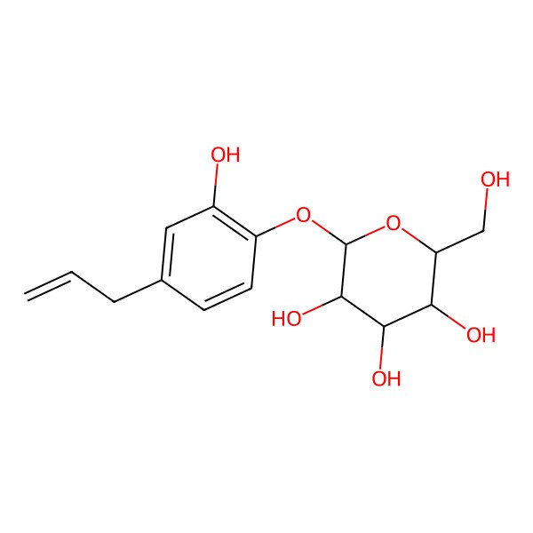 2D Structure of 3-Hydroxychavicol 1-glucoside