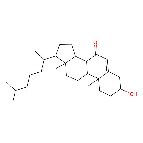 2D Structure of 3-Hydroxycholest-5-en-7-one