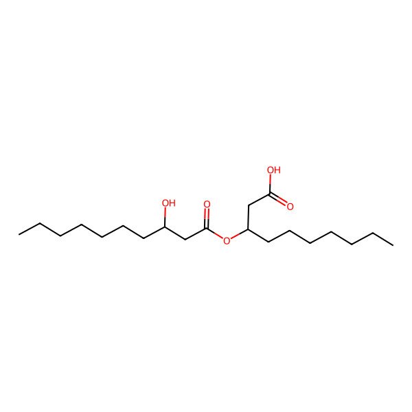 2D Structure of 3-((3-Hydroxydecanoyl)oxy)decanoic acid