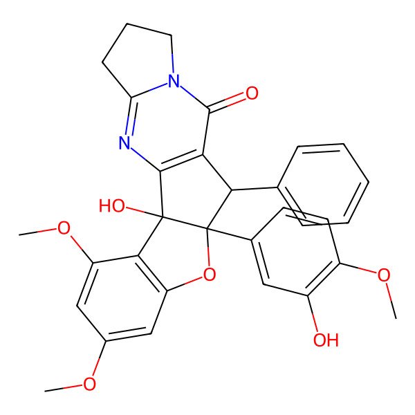 2D Structure of 3'-Hydroxydehydroaglaiastatin 2D Structure of 3'-Hydroxydehydroaglaiastatin