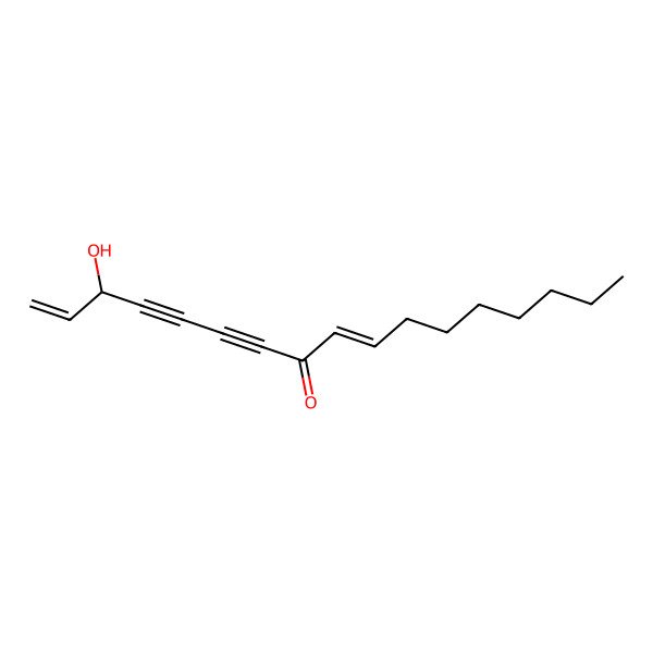 2D Structure of 3-Hydroxyheptadeca-1,9-diene-4,6-diyn-8-one 2D Structure of 3-Hydroxyheptadeca-1,9-diene-4,6-diyn-8-one
