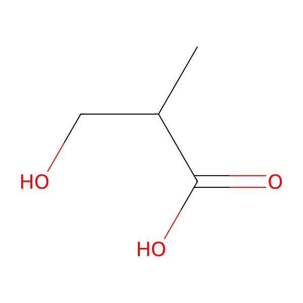 2D Structure of 3-Hydroxyisobutyric acid