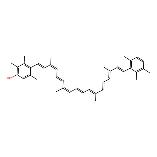 2D Structure of 3-Hydroxyisorenieratene