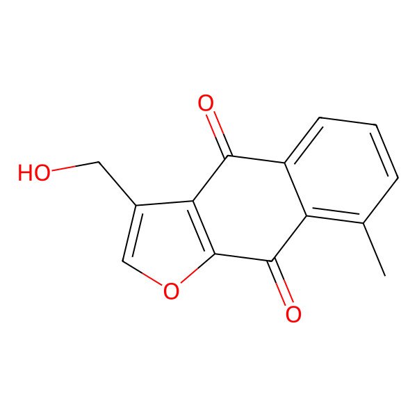 2D Structure of 3-(Hydroxymethyl)-8-methylbenzo[f][1]benzofuran-4,9-dione