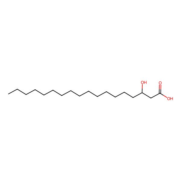 2D Structure of 3-Hydroxyoctadecanoic acid