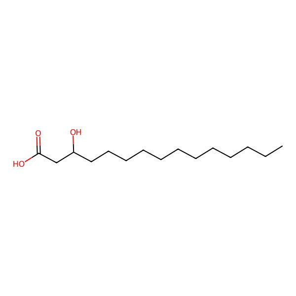 2D Structure of 3-Hydroxypentadecanoic acid