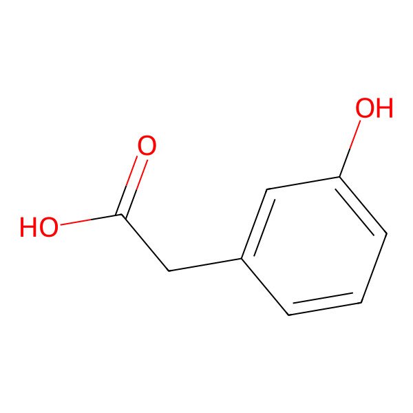 2D Structure of 3-Hydroxyphenylacetic acid