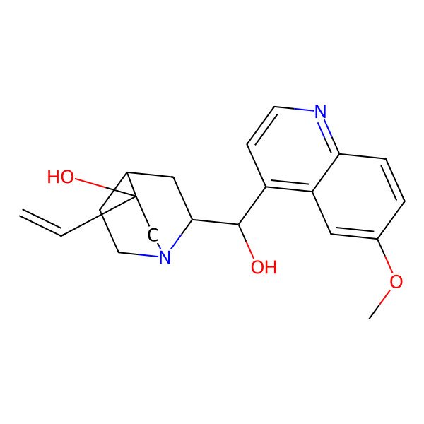 2D Structure of 3-Hydroxyquinine