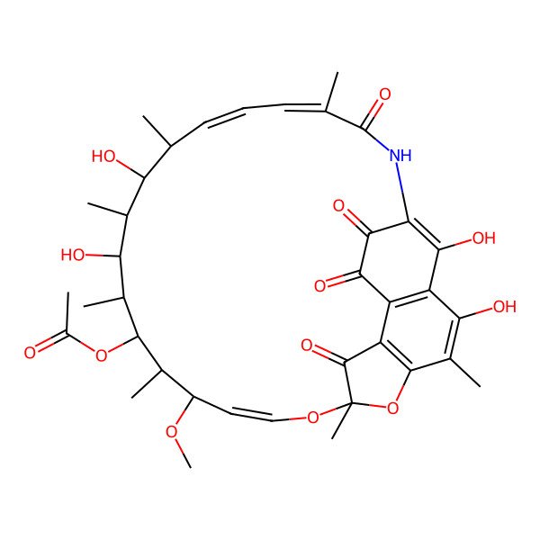 2D Structure of 3-Hydroxyrifamycin S