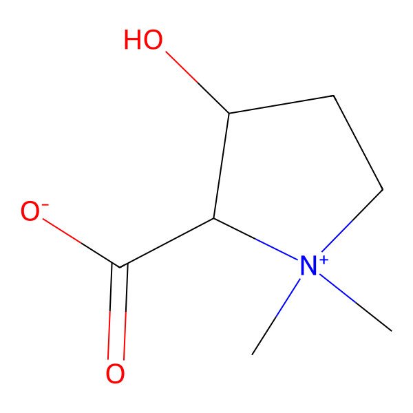 2D Structure of 3-Hydroxystachydrine